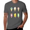 Ice Cream Selection Tshirt Modern Print Casual Tshirt