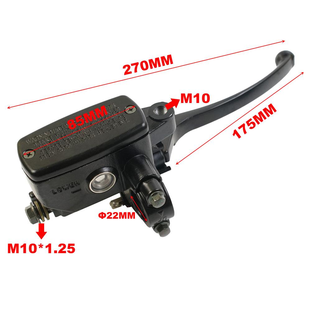 Universal 22MM Motorcycle Front Brake Master Cylinder Motorbike Hydraulic Pump Lever Clutch for Yamaha Suzuki