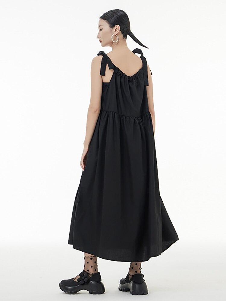 Xitao Bow Bandage Sling Dress WMD7284
