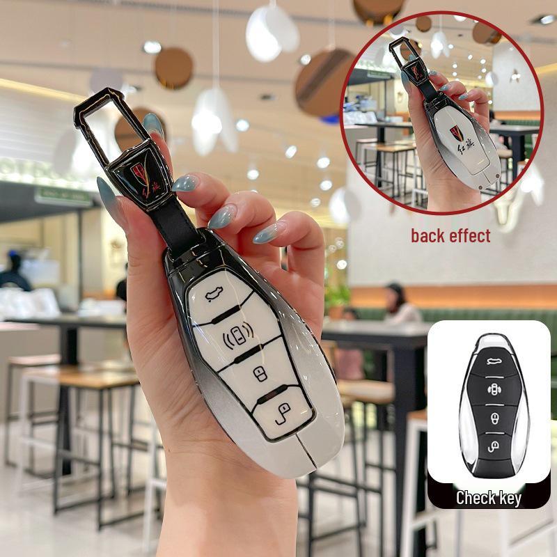 Key Cover Compatible with 2025 Hongqi H5, 2024 H6, H9, Tiangong 08HQ9, HS5, HS7, HS3, EH7 Models
