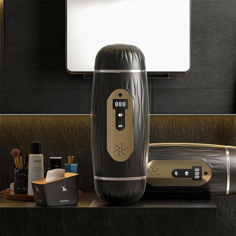 Automatic Male Masturbator Cup For Men Sex Toy 10 Vibrating Electric Pocket Pussy Stroker Vibrator Penis Stimulation Sex Machine