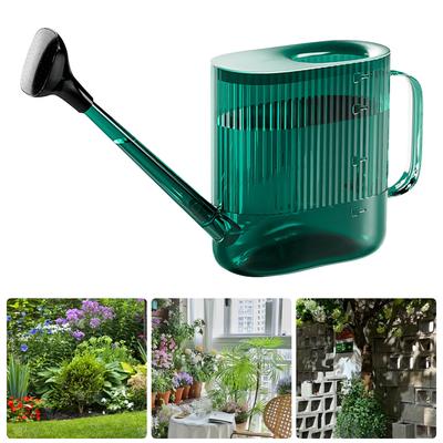 1800ML Watering Can with Sprinkler Head Plastic Watering Can with Long Spout Modern Water Can for Indoor Outdoor Plants