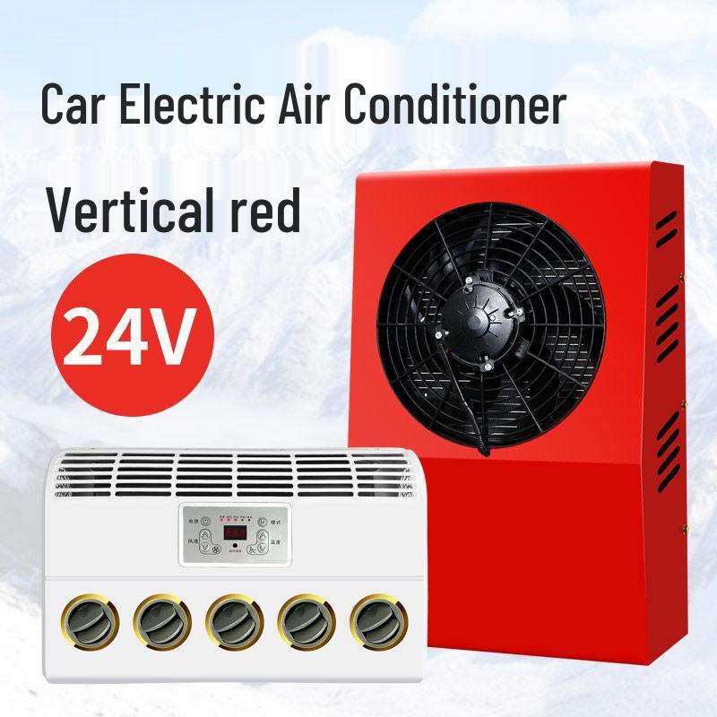 24V Electric Parking Air Conditioner for Large Trucks, RVs, and 12V Vehicle Modifications