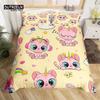 Cartoon Animal Duvet Cover Set Giraffe Elephant Sloth Tiger Zebra Monkey King Bedding Set Floral Lovely Animal Print Quilt Cover