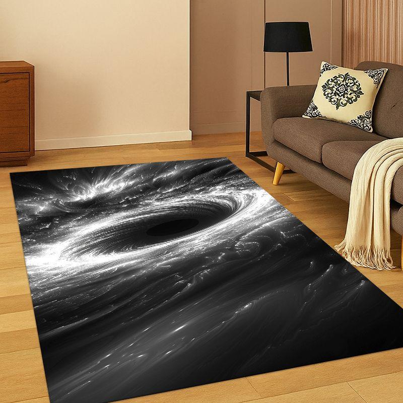 Universe Milky Way Space Stars Galaxy Earth Carpet Rug for Bedroom Living Room Sofa Doormat Home Decor,Kid Area Rug Non-slip