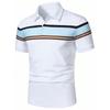 Summer men's short sleeved polo shirt, casual, fashionable, and soft