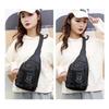 New breast bag trendy shoulder bag outdoor casual messenger bag waterproof and wear-resistant multi-functional Oxford cloth chest bag