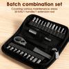 Auto Repair Tool Kit, Ratchet Wrench Socket Combination Sleeve Repair, Multifunctional Right Angle Screwdriver Kit