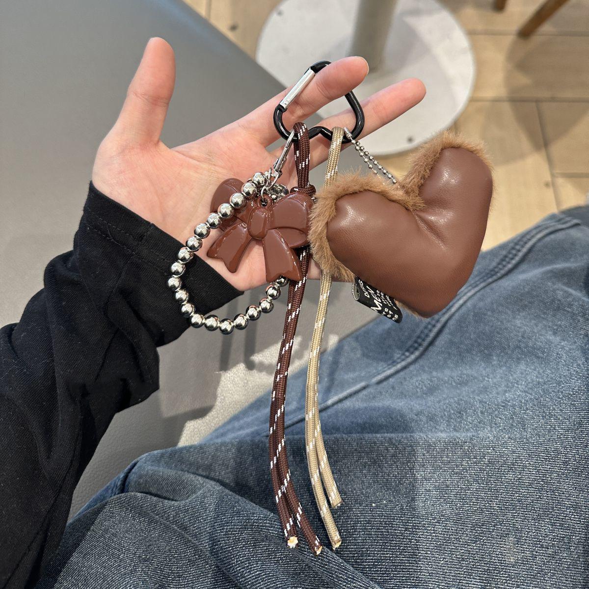 

Yogodlns Мини-рюкзак Подвеска для сумки-подвески Аксессуары для сумок one size кофейный