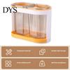 Utensil Organizer Holder Cutlery Drainer Two-compartments Transparent Wall Mounted Chopsticks Drainable Chopstick Cage Spoon Fork Drain Storage