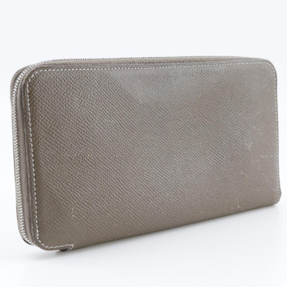 HERMES Azap Long Silk Inn Purse Etope Epsom/silk Women Used