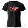 Cultural Motif Printed 100% Cotton T-Shirt, Soft & Comfortable Round Neck Short Sleeve Tee for Men & Women