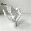 Housewarming Gift 3D Printed Peace Pigeon on Hands Ornament, Minimalist Statue, Decorative Desktop Art Ornament Hand Sculpture with Stable Base