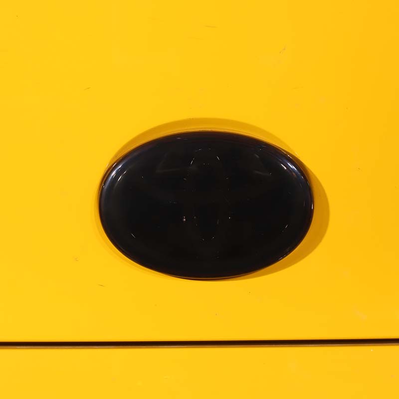 Für Toyota GR Supra A90 2019-2022 ABS Schwarz Auto Front Heck Emblem Abzeichen Logo Zierleiste Aufkleber Schutzhülle Autozubehör 2 Stück