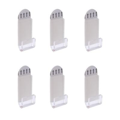 6 Stück Acryl Schallplattenregal Wandmontiert Klar Schallplattenständer Displayhalter