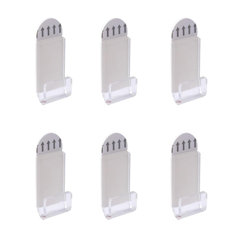 

6pcs Acrylic Record Display Shelf with Adhesive Tape No Screw for Home Decor