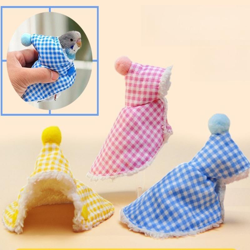 Bird Cloak Warm Cover Keep Warm for Winter Go Out Costume Bird Warm Clothing Parrot Cloak Thickened Colorful Bird Winter Clothes