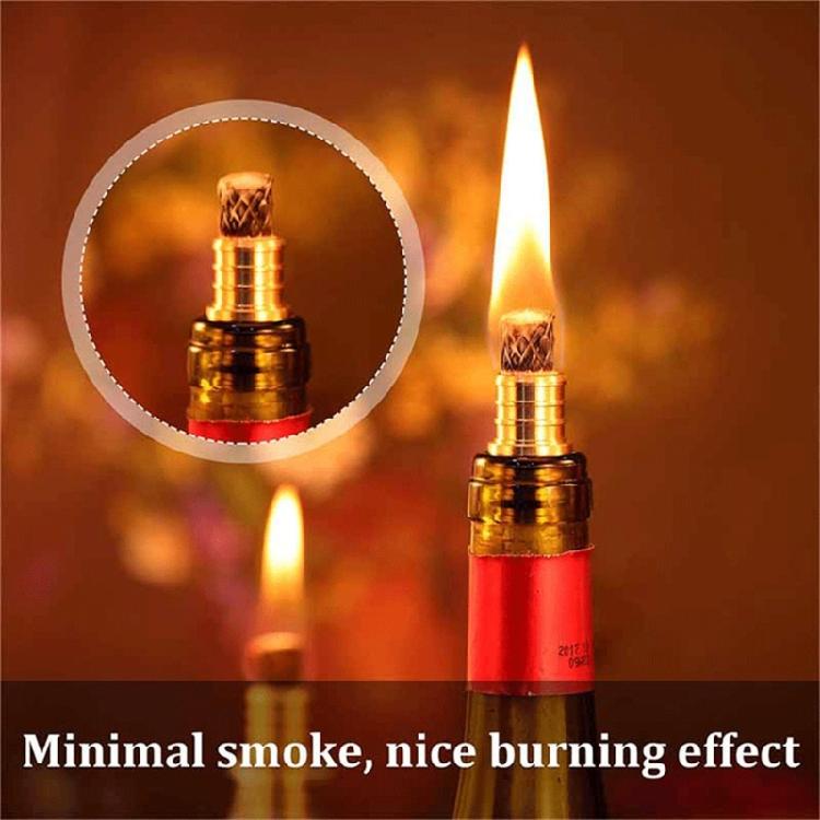Brass Torch Wicks Holder and Replacement Wicks Torch Accessories for Bottles