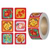Happy New Year DIY Seal Roll Stickers Best Wishes Sticky Labels Chinese Fu Stickers  Sealing
