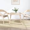 VidaXL Table Top 90x45x2.5 Cm Solid Pine Wood Oval 824325