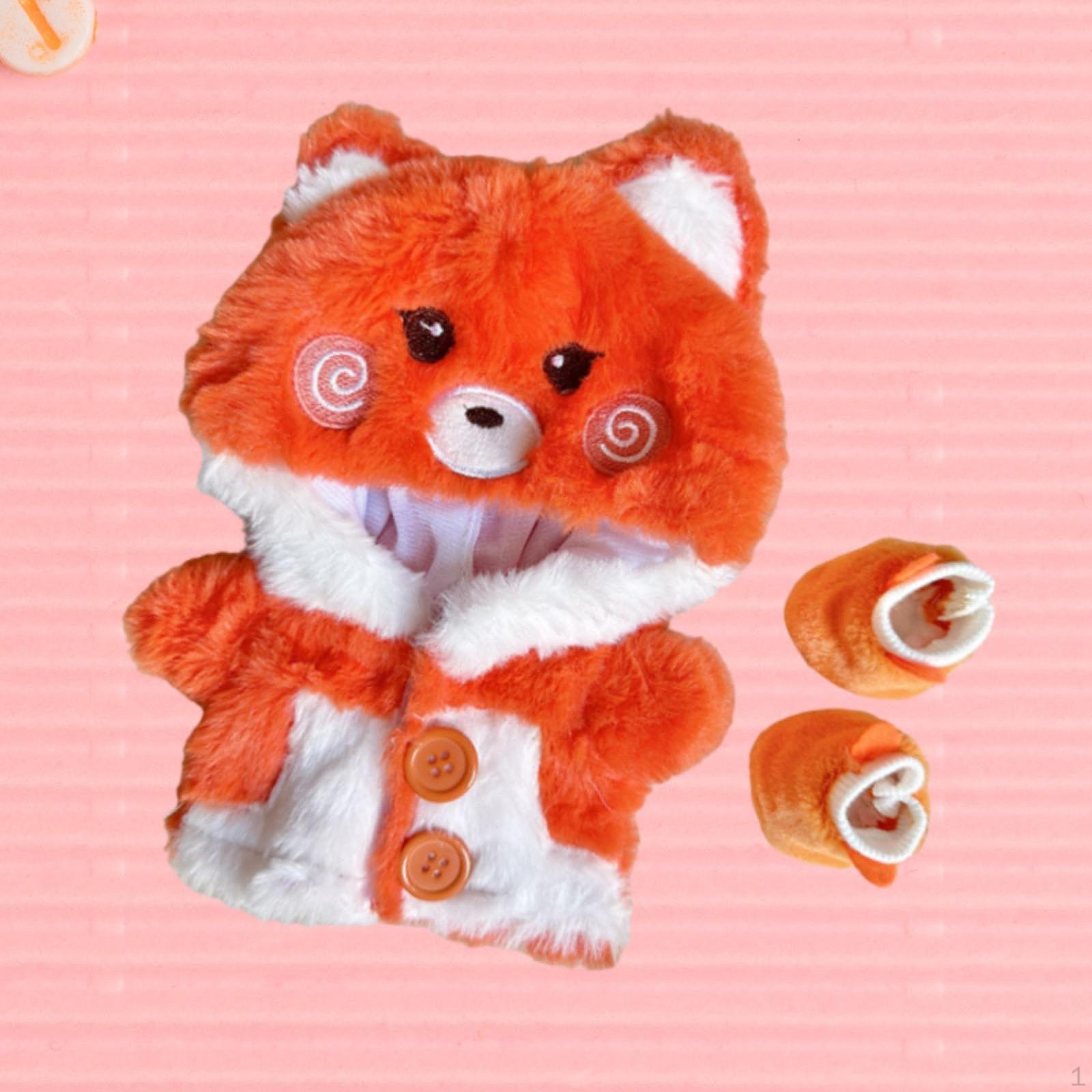 

Plush Doll Clothes Adorable Outifits Set for 7.9 inch Birthday Gift оранжевый