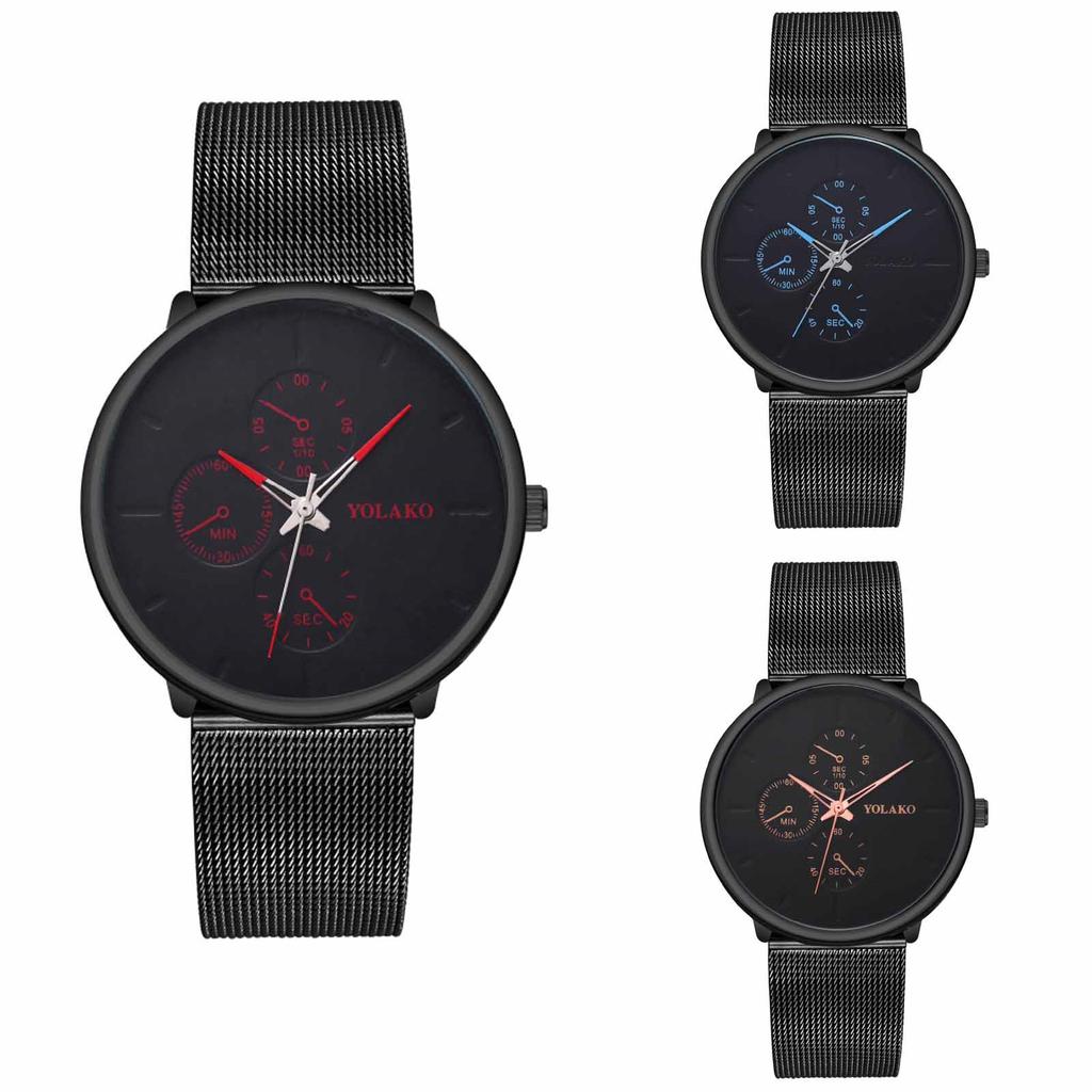 Men's Luminous Running Alarm Clock Watch