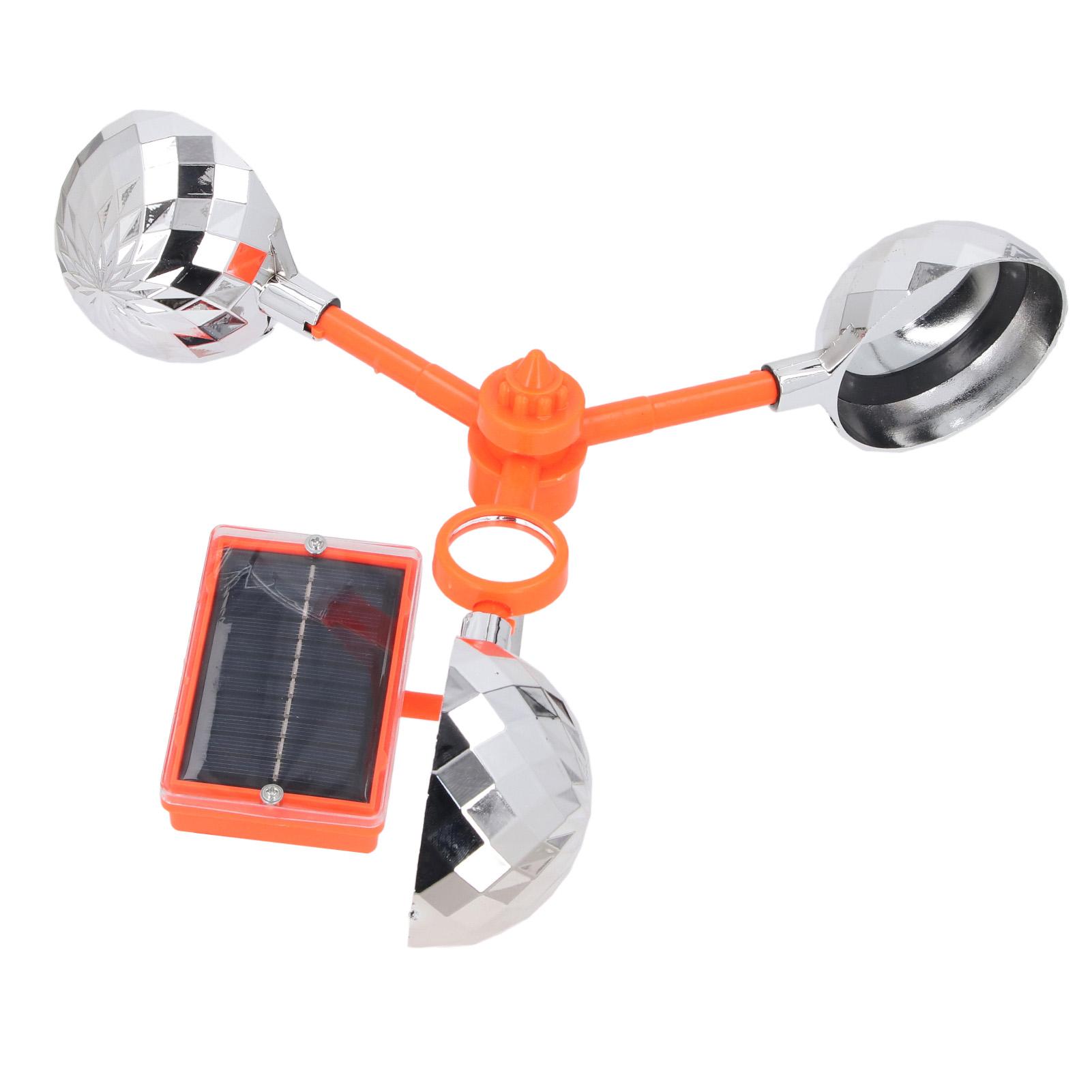 Aparat Anti-Păsări Reflectant 2 în 1 Avertizor Vizual și Sonor Avertizor Reflectant Rotativ 360 de Grade pentru Grădină de Fermă ABS white