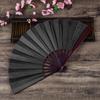 Folding Fan Smooth Opening Solid Color Decorative Bamboo Frame 10 Inches Chinese Style Handheld DIY Blank Fan Home Decor