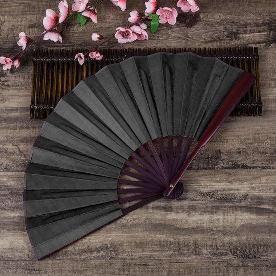 Folding Fan Smooth Opening Solid Color Decorative Bamboo Frame 10 Inches Chinese Style Handheld DIY Blank Fan Home Decor