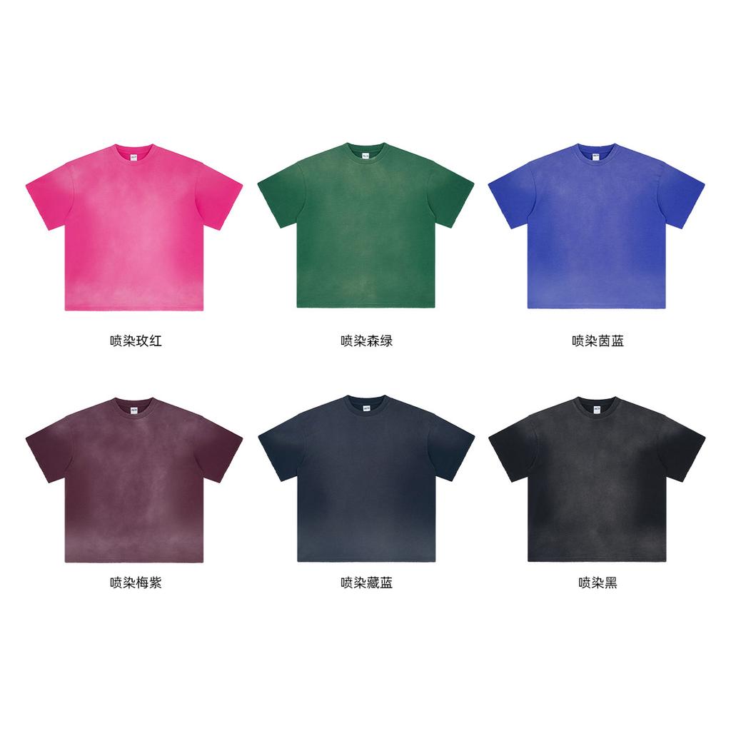 275 GSM 100% Bavlna Prané Tričko Potisk Vlastního Vzoru Pánská Trička Personalizované Tričko