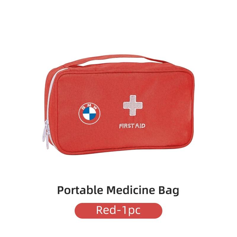 Heiß 2025 Erste-Hilfe-Medikamenten-Aufbewahrungstasche Outdoor Zuhause Reise Medizinischer Kasten Für BMW X3 X5 M5 M3 E46 E90 E60 F10 F30 G30 E87 E70 E91