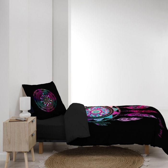 Housse de couette enfant 140 x 200 cm + 1 taie – Coton 42 fils – Porte Bonheur