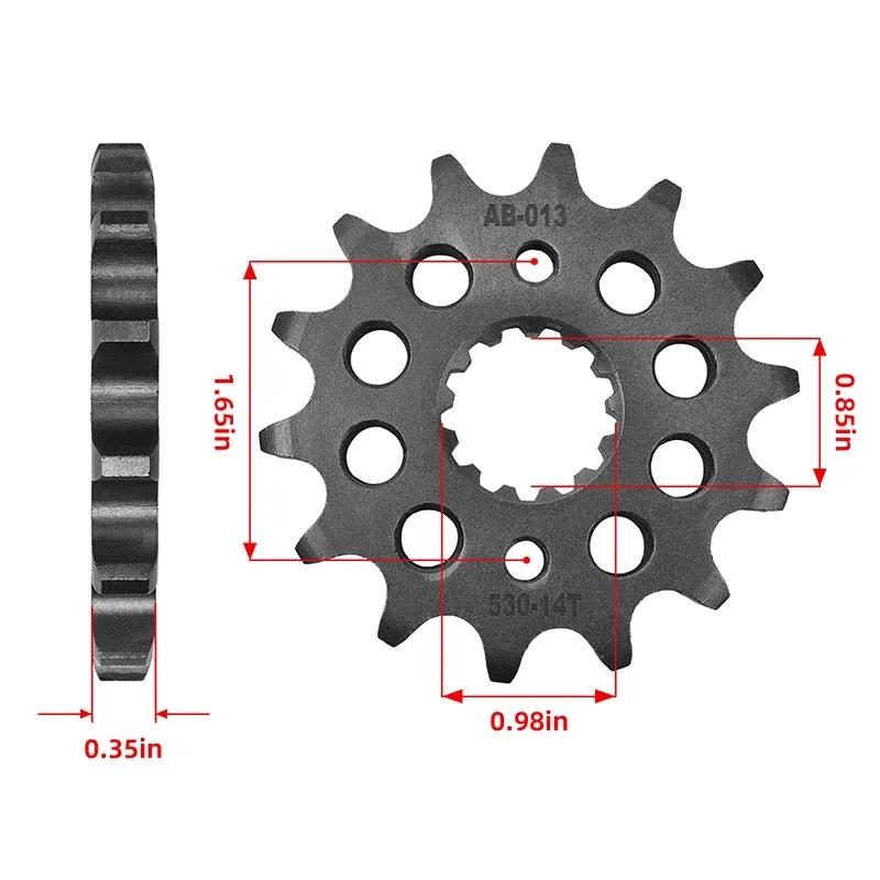 530 17T Motor Front Sprocket Gear Staring Wheel Cam Pinion for Suzuki Road GSF1250 GSF1250SA Bandit Traveller ABS GSF 1250 S
