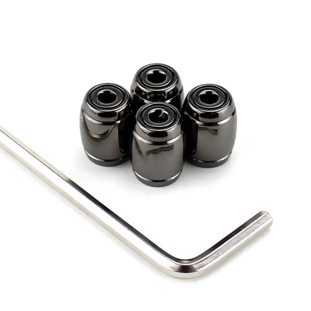 

Zinc Alloy Anti Theft Car Sports Tire Valve Dustproof Valves Covers Waterproof Car Tire Stem чёрный
