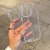 Cute Cat Ear Transparent CaseLuxury Transparent Phone Case For iPhone 11 12 13 14 15 16 Pro Max Shockproof Bumper Cases Cover