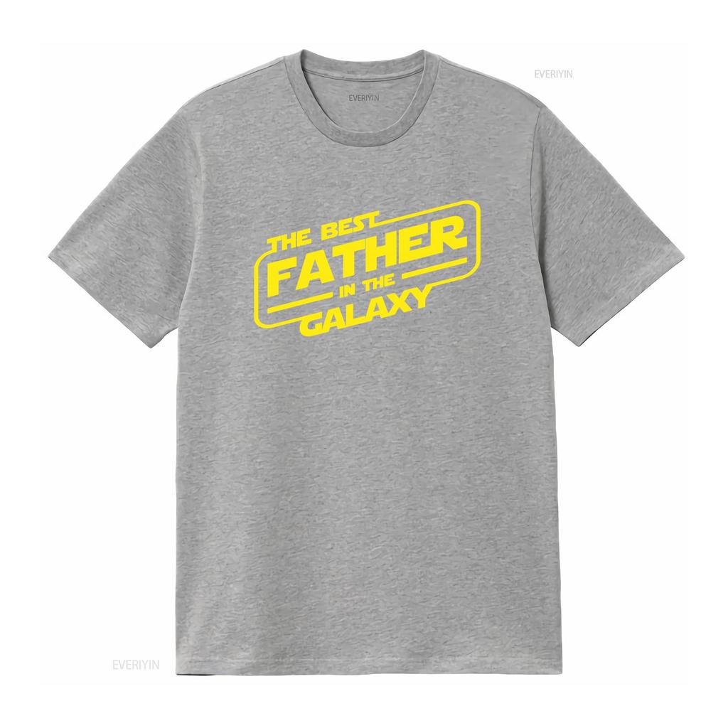 Mens The Best Father In Galaxy T Shirt Daddy Rock Papa Star Rocker Vintage Washed Versatile Fashion Graphic Stretched