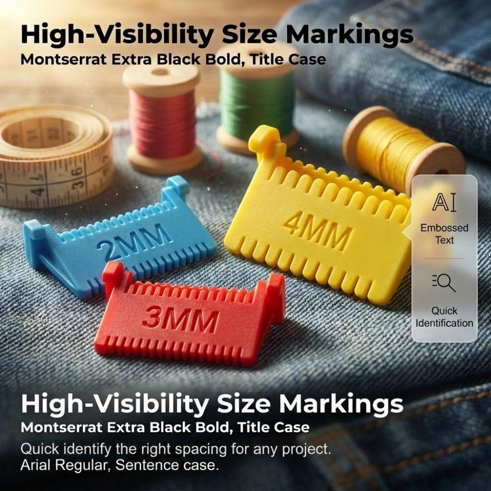 Quilting Säumen Kantenstich Verriegelungsstich Nählehre DIY Nähhilfen Werkzeuge für Stoff Nähzubehör