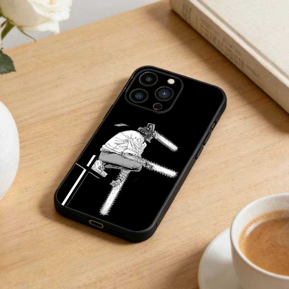

B-Reze C-Chainsaw Man Phone Case For iPhone17,16,15,14,13,12 Plus,Max Soft Silicone Black Cover iPhoneXSMAX