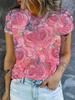 T-shirt Stampata 3D da Donna Magliette Oversize Top Estivi Nuove T-shirt Harajuku Top Y2k Maniche Corte Larghe Felpe Abbigliamento