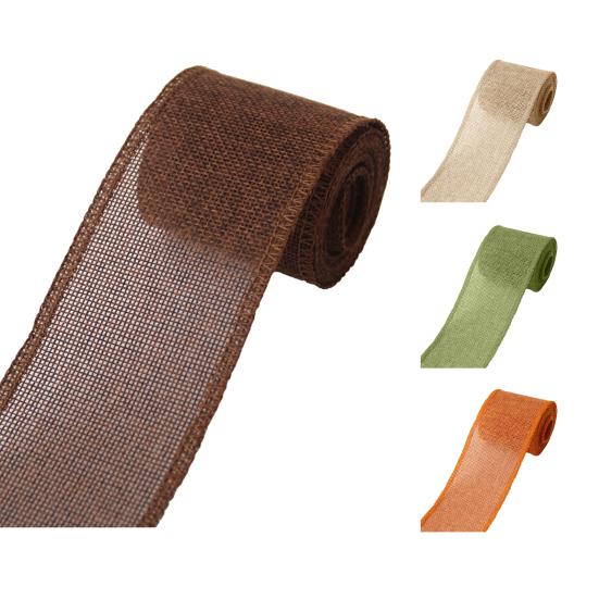 1 role DIY mašle odolná proti pomačkání vánoční stuha imitace lnu oboustranný obnitkovaný balicí stuha pro domov