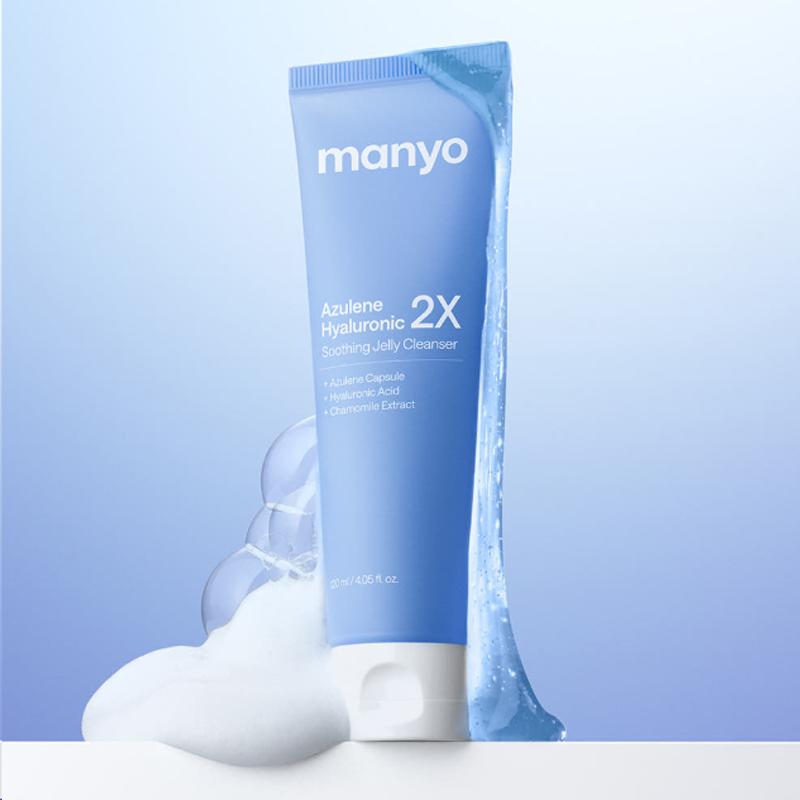 [Manyo Factory] Azulene Hyaluronic 2X Soothing Jelly Cleanser 120ml
