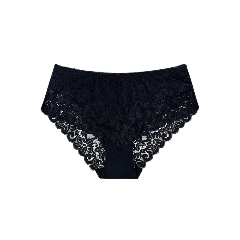 Hollow-out Lace Seamless Panties Low-waist Women's Underwear Mesh Lace Briefs  Summer Spring