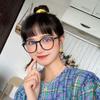 6009 Round Glasses Frame, Retro Men'S Anti-Blue Glasses Frame And Women'S Large-Frame Flat Glasses.