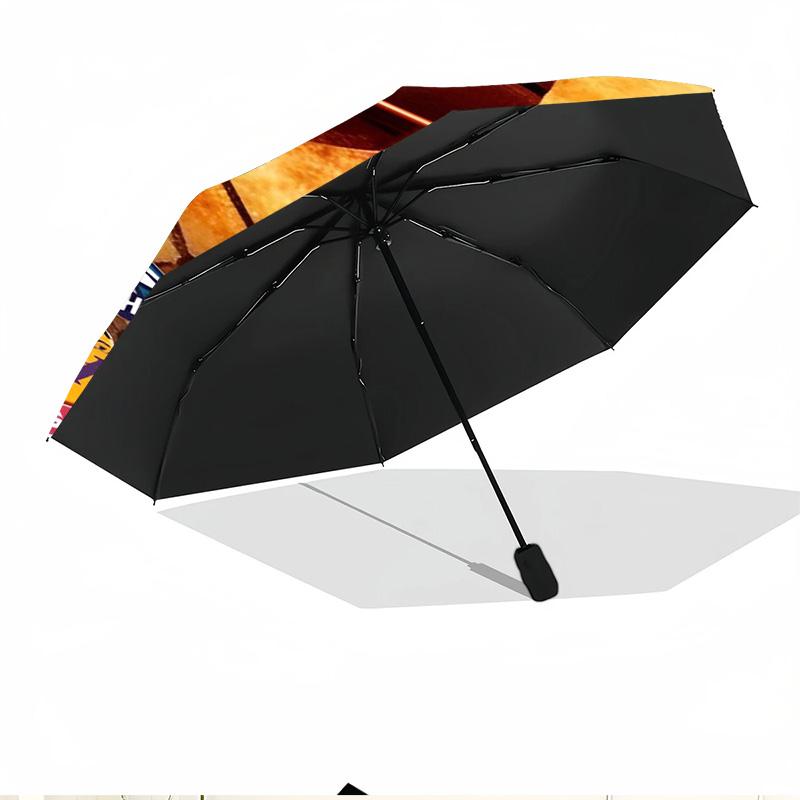 NBA Print Automatic Open Close Umbrella, Portable Foldable Umbrella, for Outdoor Commute Camping Trip, Ideal Birthday Gift