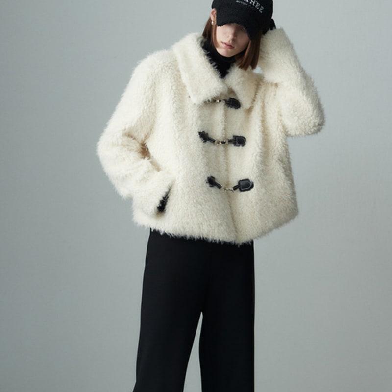 RE RHEE SIGNATURE LOGO SHEARING CAP BLACK