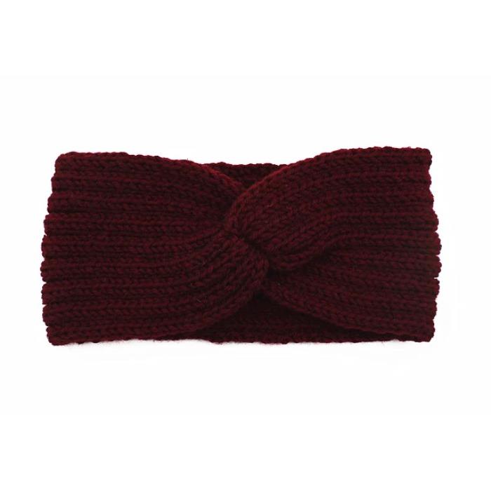 Winter Ear Warmer Headband Women Fashion Elastic Wool Knitted Headband Head Wrap Hairband Girls Elegant Hair Band Accessories