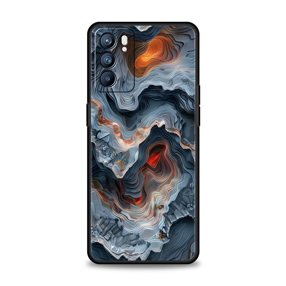 Folds Texture Phone Case For Oppo Reno 13 12 11 10 7 F Find X5 X6 A98 A80 A79 A78 A57 A54 A31 A17 Pro 5G Soft TPU Cover Fundas