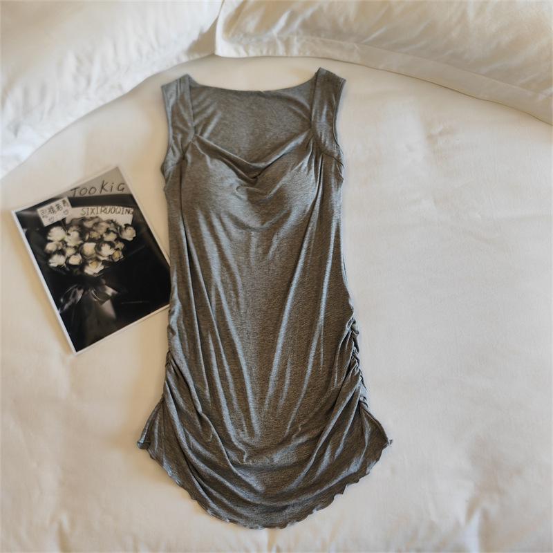 Camisola de Dormir Feminina da Moda para E-commerce Transfronteiriço com Bojos