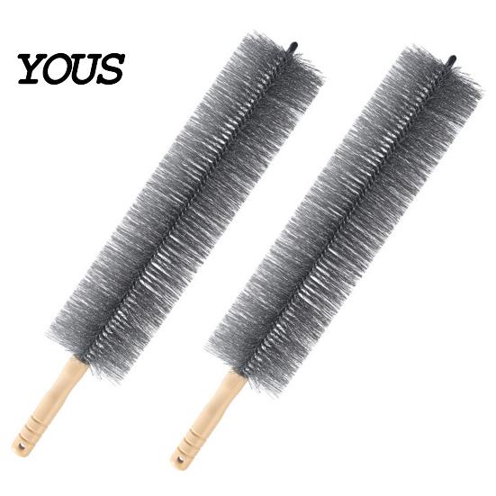 Energy Efficient Dust Brush Fan Cleaning Brush, Reusable Collector, Non-Detachable Bendable Design, Cobweb Remover Multifunctional Removal for Blinds