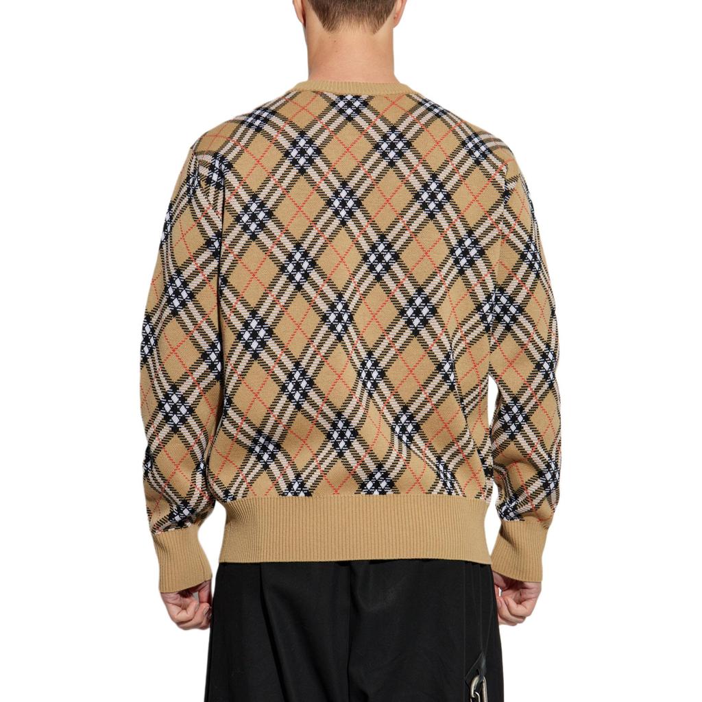Burberry Sweaters Men's Beige Crew Neck Moderate 81113791